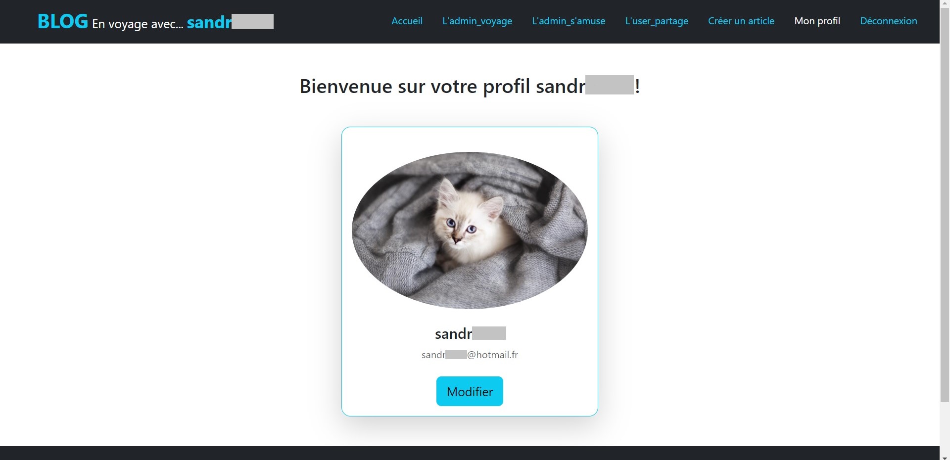 page profil
